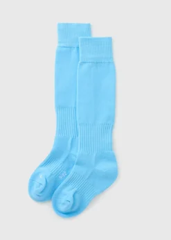 Boys Blue Football Socks (Younger 6-Older 6.5)
