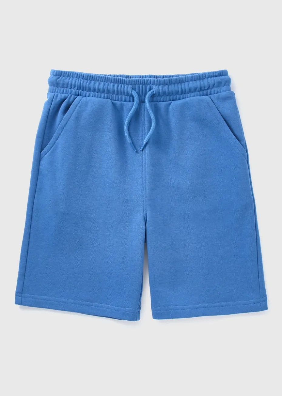 Boys Blue Jogger Shorts (7-15yrs)