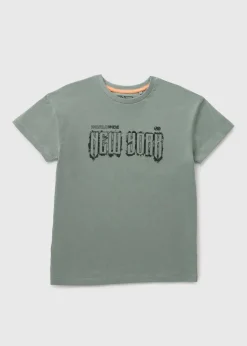 Boys Green Gothic New York T-Shirt (7-15yrs)