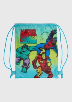 Boys Green Marvel Pump Bag