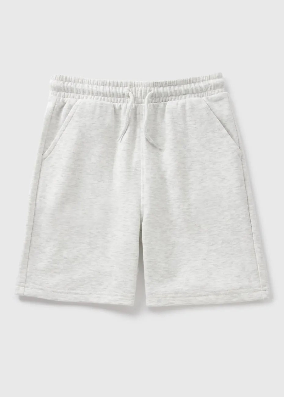 Boys Grey Jogger Shorts (7-15yrs)