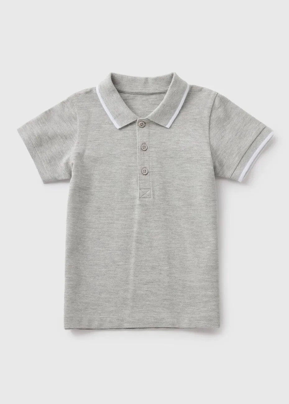 Boys Grey Polo Shirts (1-7yrs)