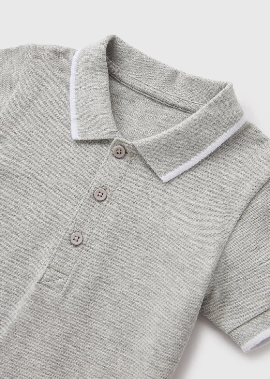 Boys Grey Polo Shirts (1-7yrs)