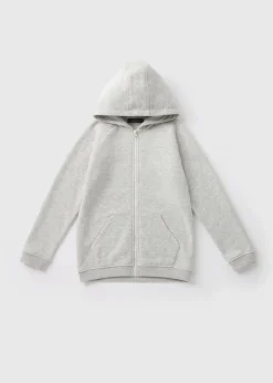 Boys Grey Zip Up Hoodie (7-15yrs)
