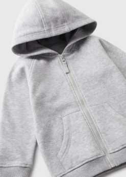 Boys Grey Zip Up Hoodie (1-7yrs)