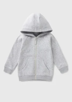 Boys Grey Zip Up Hoodie (1-7yrs)
