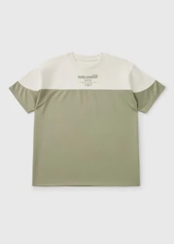 Boys Khaki Airtex T-Shirt (7-15yrs)