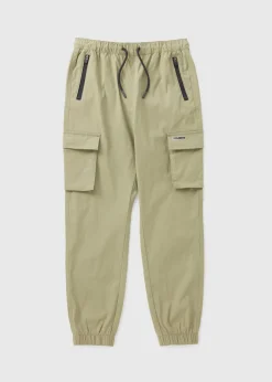 Boys Khaki Sporty Cargo Trousers (7-15yrs)