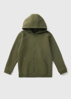 Boys Khaki Zip Up Hoodie (7-15yrs)