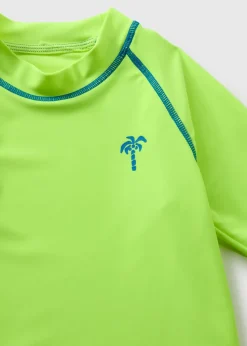 Boys Lime Rash Vest (7-15yrs)