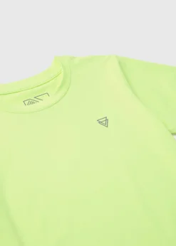 Boys Lime Textured Sports T-Shirt (7-13yrs)