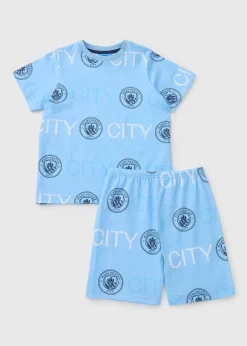Boys Manchester City Blue Pyjama Set (4-13yrs)