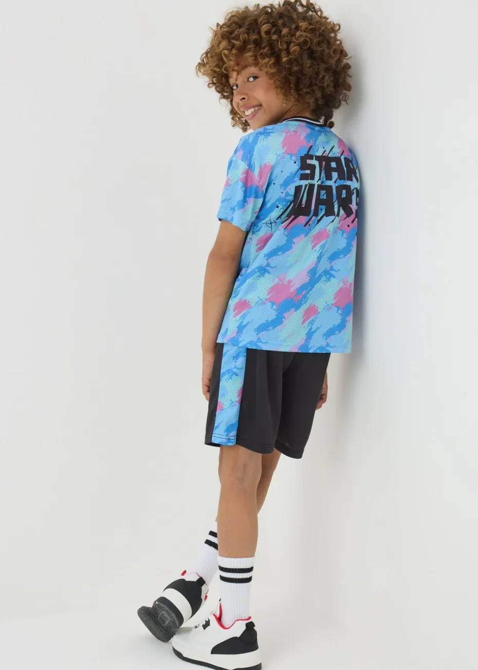 Boys Multi Coloured Star Wars Top & Shorts Set (4-13yrs)