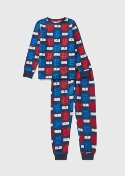 Boys Navy England Pyjama Set (4-12yrs)