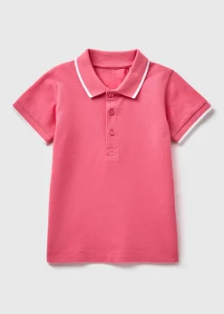 Boys Pink Casual Polo Shirt (1-7yrs)