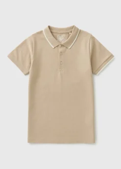 Boys Stone Casual Polo T-Shirt (7-15yrs)