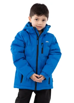 Boys Trespass Blue Tuff Waterproof Jacket (2-12yrs)