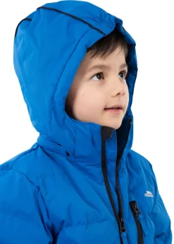 Boys Trespass Blue Tuff Waterproof Jacket (2-12yrs)