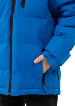 Boys Trespass Blue Tuff Waterproof Jacket (2-12yrs)