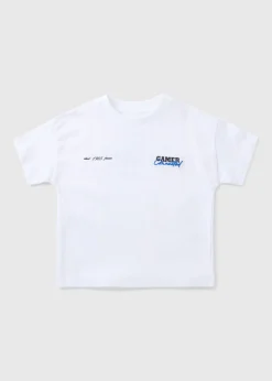 Boys White Gamer T-Shirt (1-7yrs)