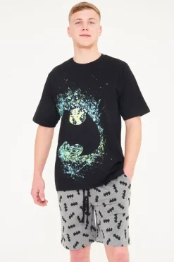 Brand Threads Batman Shorty Pyjama Set