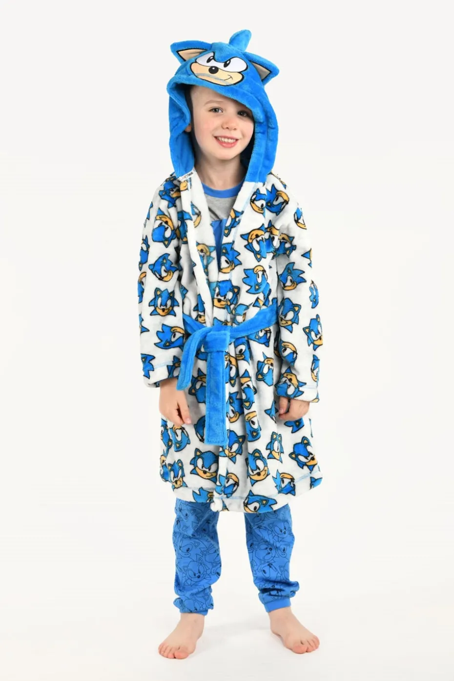 Brand Threads Kids' Sonic The Hedgehog Dressing Gown