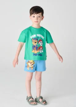 Brand Threads Paw Patrol Green Boys Daywear Set (3-6 years)