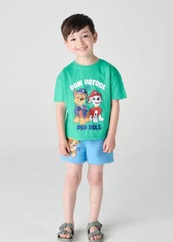 Brand Threads Paw Patrol Green Boys Daywear Set (3-6 years)