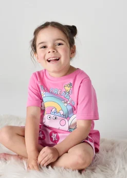 Brand Threads Peppa Pig Pink Short Pyjama Set (12 Months - 5 Years)