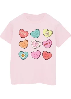 Brands In Candy Hearts Pink T-Shirt (3-13 Years)
