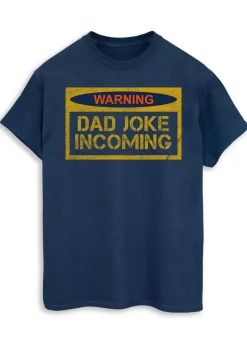 Brands In Dad Joke Incoming Navy T Shirt