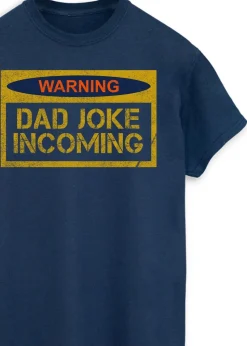 Brands In Dad Joke Incoming Navy T Shirt