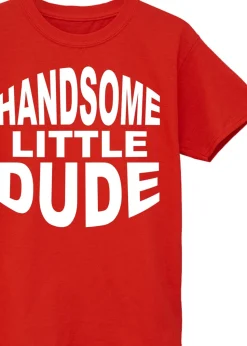 Brands In Handsome Little Dude Kids Red T-Shirt (3-13 Years)
