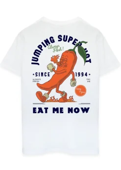 Brands In Jumping Chilli White Graphic T-Shirt