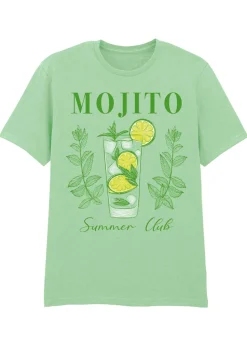 Brands In Mojito Summer Club Mint Boyfriend Fit Graphic T-Shirt