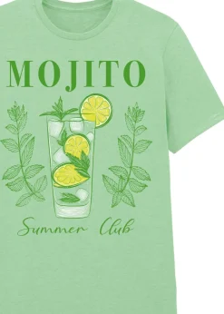 Brands In Mojito Summer Club Mint Boyfriend Fit Graphic T-Shirt