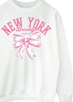 Brands In New York Ballet Bow White Sweatshirt