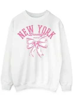 Brands In New York Ballet Bow White Sweatshirt