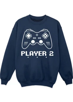 Brands In Player 2 Kids Navy Graphic Sweatshirt (3-13 Years)
