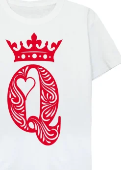 Brands In Queen Of Hearts Kids White T-Shirt (3-13 Years)