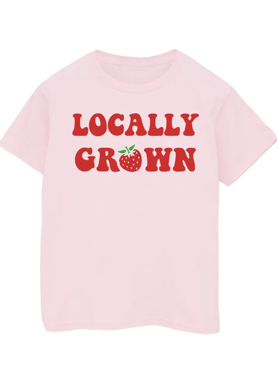 Brands In Strawberry Locally Grown Kids Pink Graphic T-Shirt (3-13 Years)