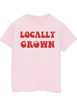 Brands In Strawberry Locally Grown Kids Pink Graphic T-Shirt (3-13 Years)