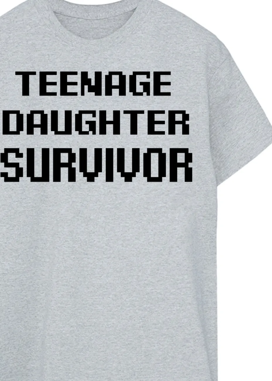 Brands In Teenage Daughter Survivor Grey T Shirt