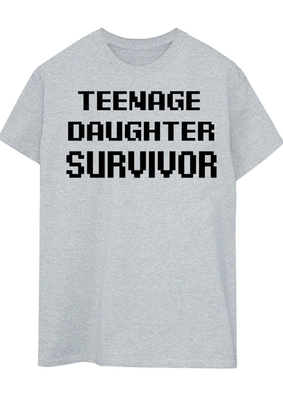 Brands In Teenage Daughter Survivor Grey T Shirt