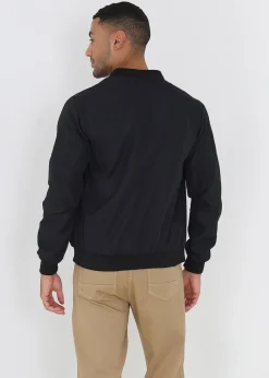 Brave Soul Black Bomber Jacket