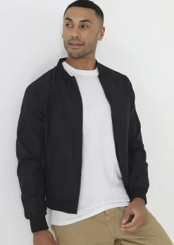 Brave Soul Black Bomber Jacket