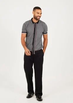 Brave Soul Black Knitted Short Sleeve Shirt