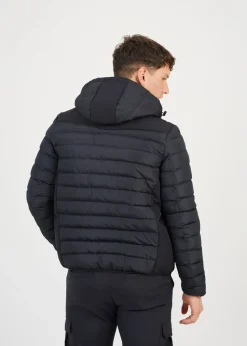 Brave Soul Black Padded Soft Shell Hooded Jacket