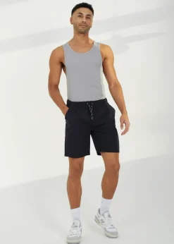 Brave Soul Black Recycled Cotton Elasticated Waist Shorts