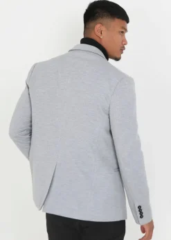 Brave Soul Grey Single Breasted Blazer